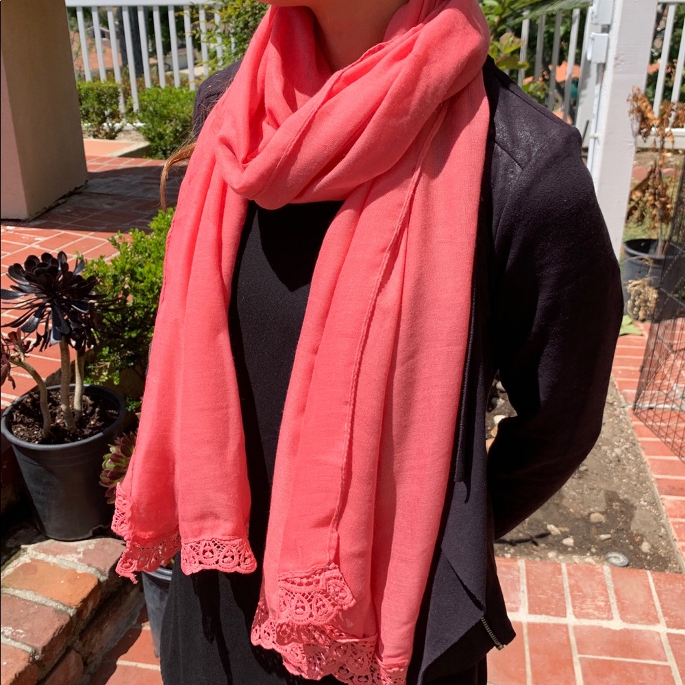 Charming Charlie Soft Peach Scarf *NWT*